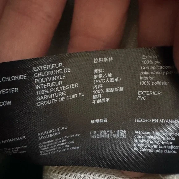 Lacoste Blue Tote Bag Minimalist Design Spacious shopper zip closure - Picture 7 of 15